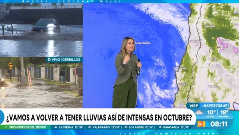 Michelle Adam anticipa un octubre y noviembre muy lluvioso.