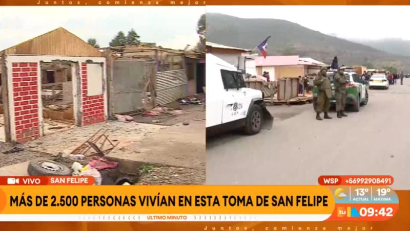 Desalojan toma de San Felipe.