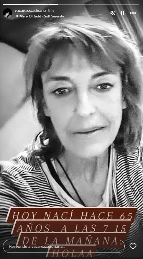 Adriana Vacarezza cumplió 65 años | Crédito: Instagram @vacarezzaadriana