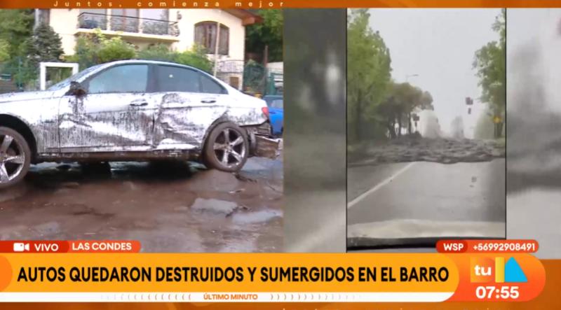 Las Condes: el día después del aluvión.