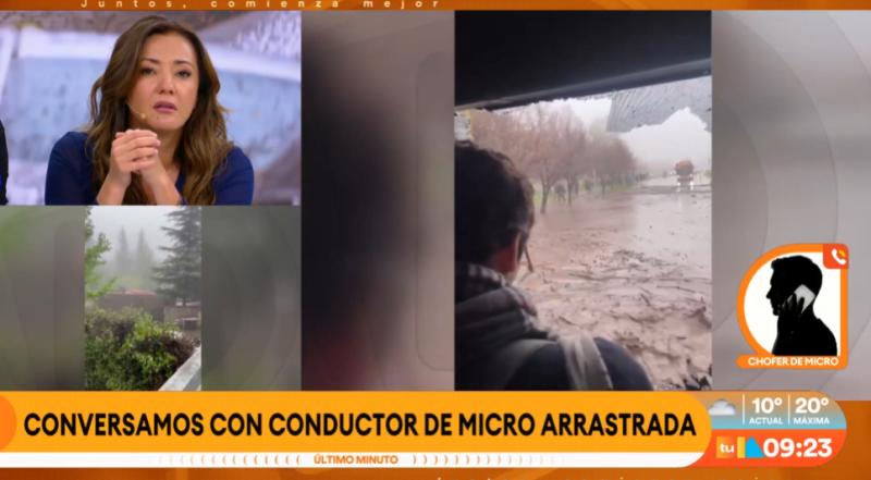 Juan Carlos Catalán, conductor de micro que fue arrastrada por aluvión en Las Condes.