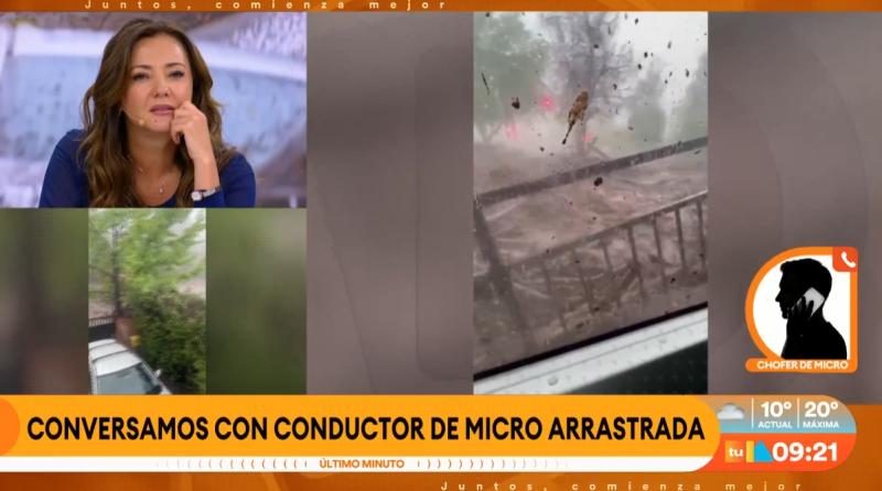 Juan Carlos Catalán, conductor de micro que fue arrastrada por aluvión en Las Condes.