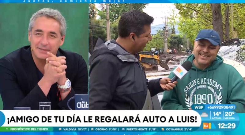 Aluvión destruyó su auto de Luis y amigo de Tu Día le regaló uno.
