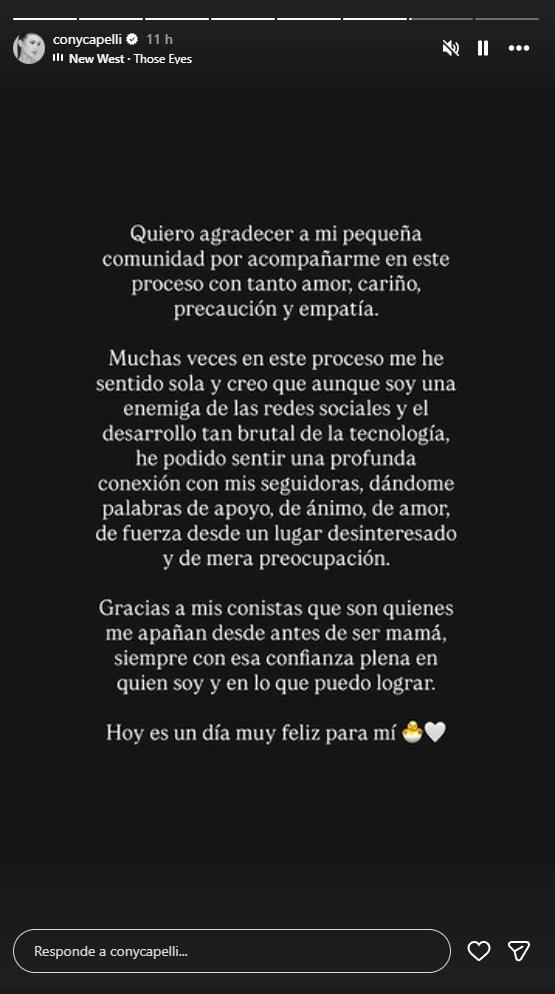 ony Capelli se descarga con su expareja | Crédito: Instagram @conycapelli