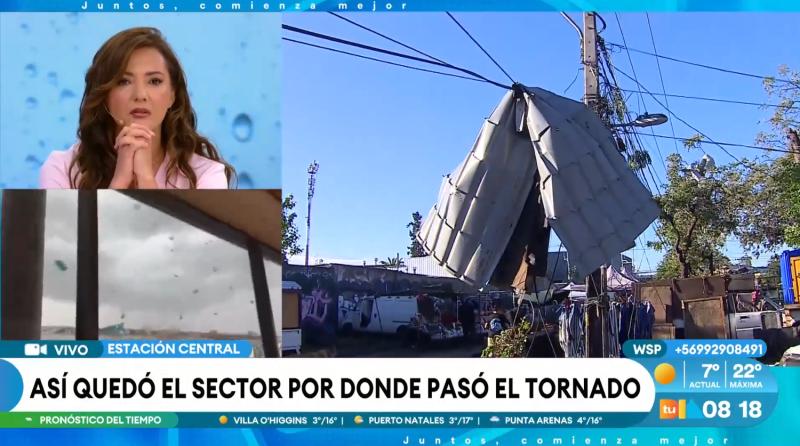 Así quedó el sector afectado por tornado en Estación Central