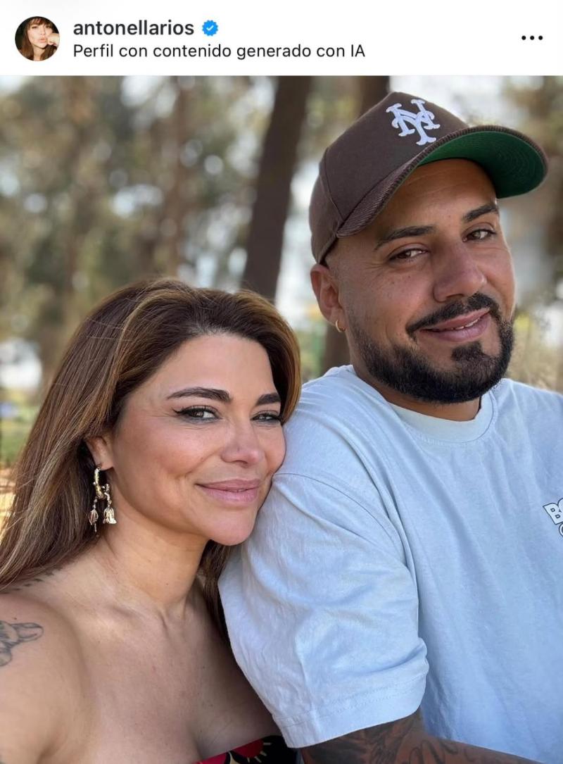 Antonella Ríos y su pareja - Instagram