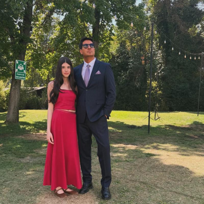 Mario Velasco junto a su hija Julieta | Crédito: Instagram @maritovelasco