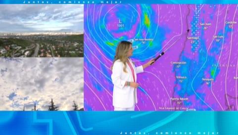 Michelle Adam revela a qué hora comienzan las lluvias este lunes.