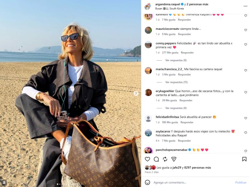 Embarazo de la expareja de Nano Calderón genera reacciones en redes de Raquel Argandoña | Crédito: Instagram @argandona.raquel
