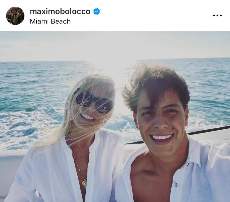Máximo Menem y Cecilia Bolocco - Instagram