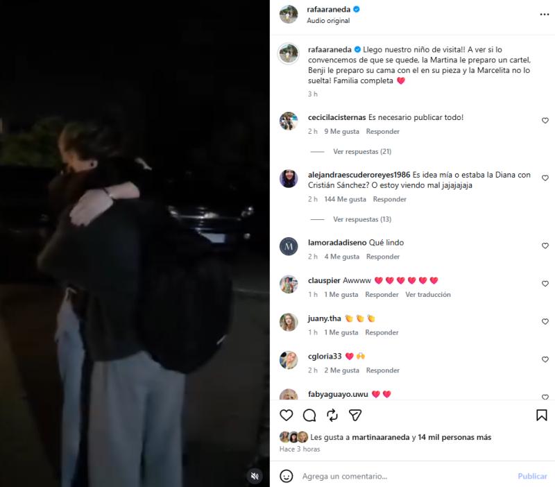 La emoción de Rafael Araneda y Marcela Vacarezza por la llegada de Vicente | Crédito: Instagram @rafaaraneda