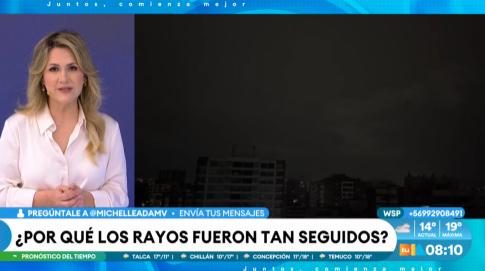 Michelle Adam explica por qué la tormenta eléctrica fue de madrugada.