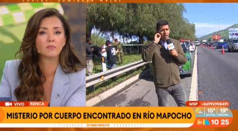 Hallan cuerpo en río Mapocho.