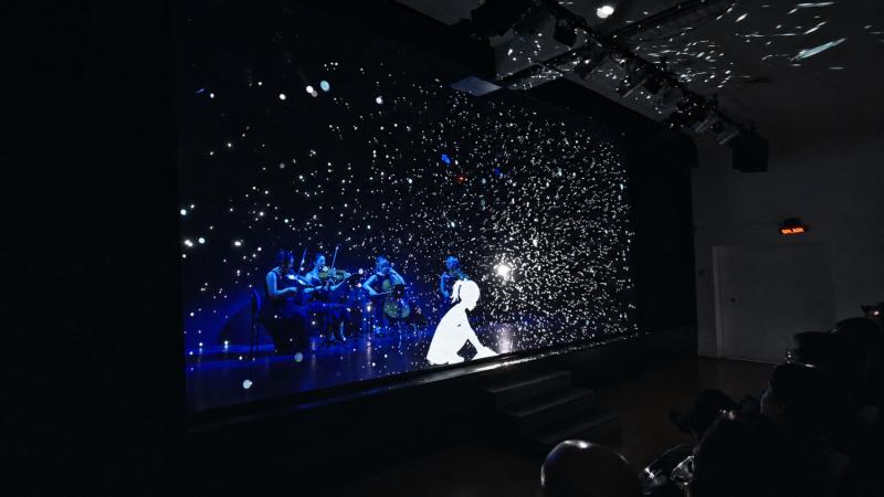 Imagen de la presentación de Estaciones, obra inspirada en Las Cuatro Estaciones de Vivaldi / Teatro CA660 de Fundación CorpArtes