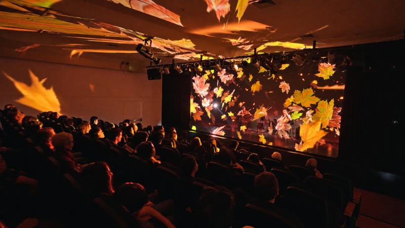 Imagen de la presentación de Estaciones, obra inspirada en Las Cuatro Estaciones de Vivaldi / Teatro CA660 de Fundación CorpArtes