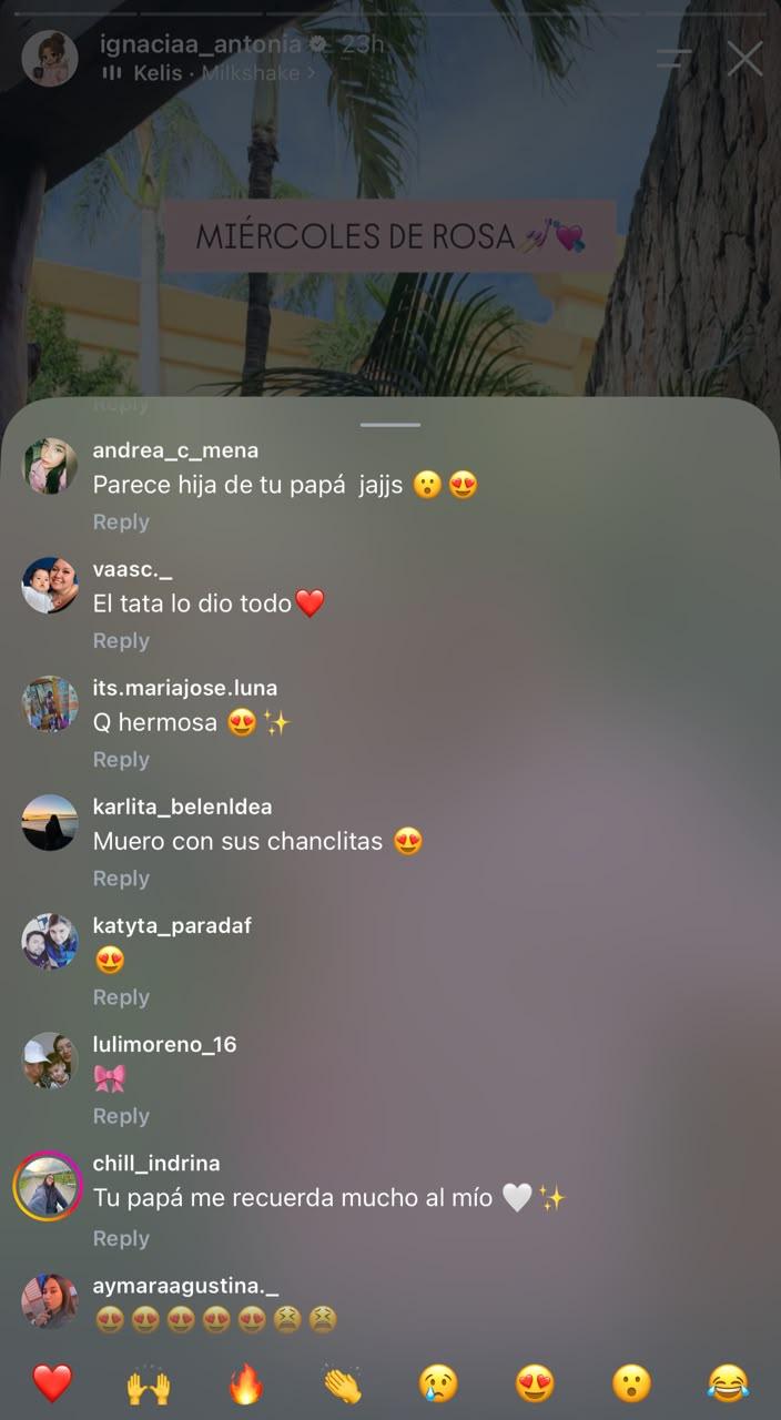 Comentarios en fotos de Ignacia Antonia | Crédito: Instagram @ignaciaa_antonia