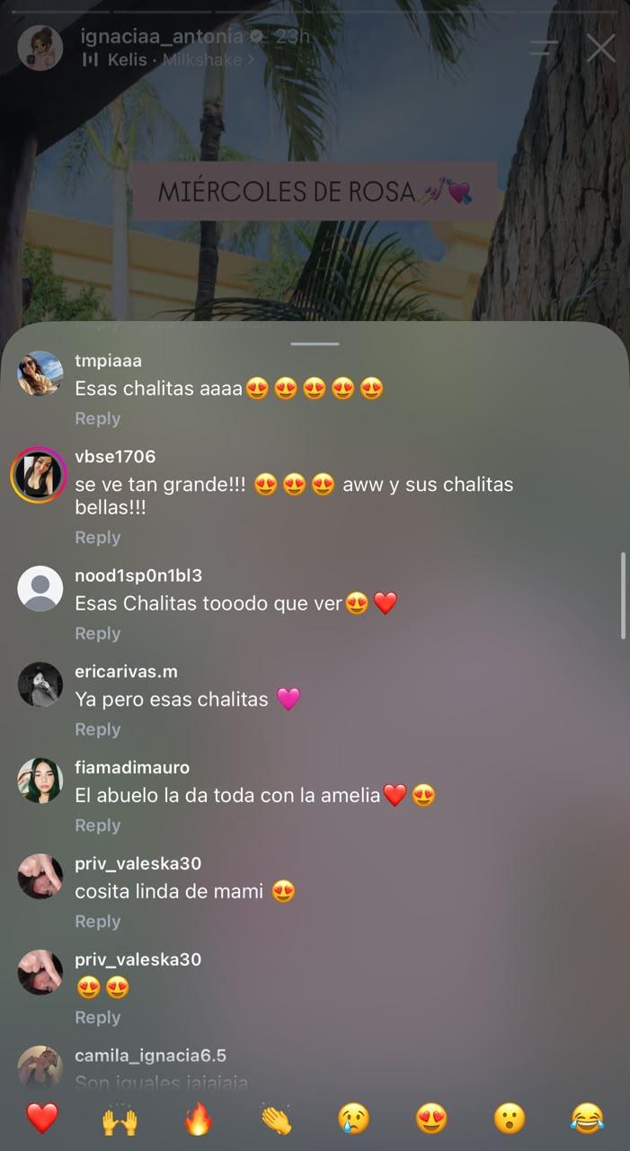 Comentarios en fotos de Ignacia Antonia | Crédito: Instagram @ignaciaa_antonia