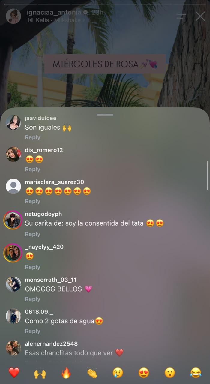 Comentarios en fotos de Ignacia Antonia | Crédito: Instagram @ignaciaa_antonia