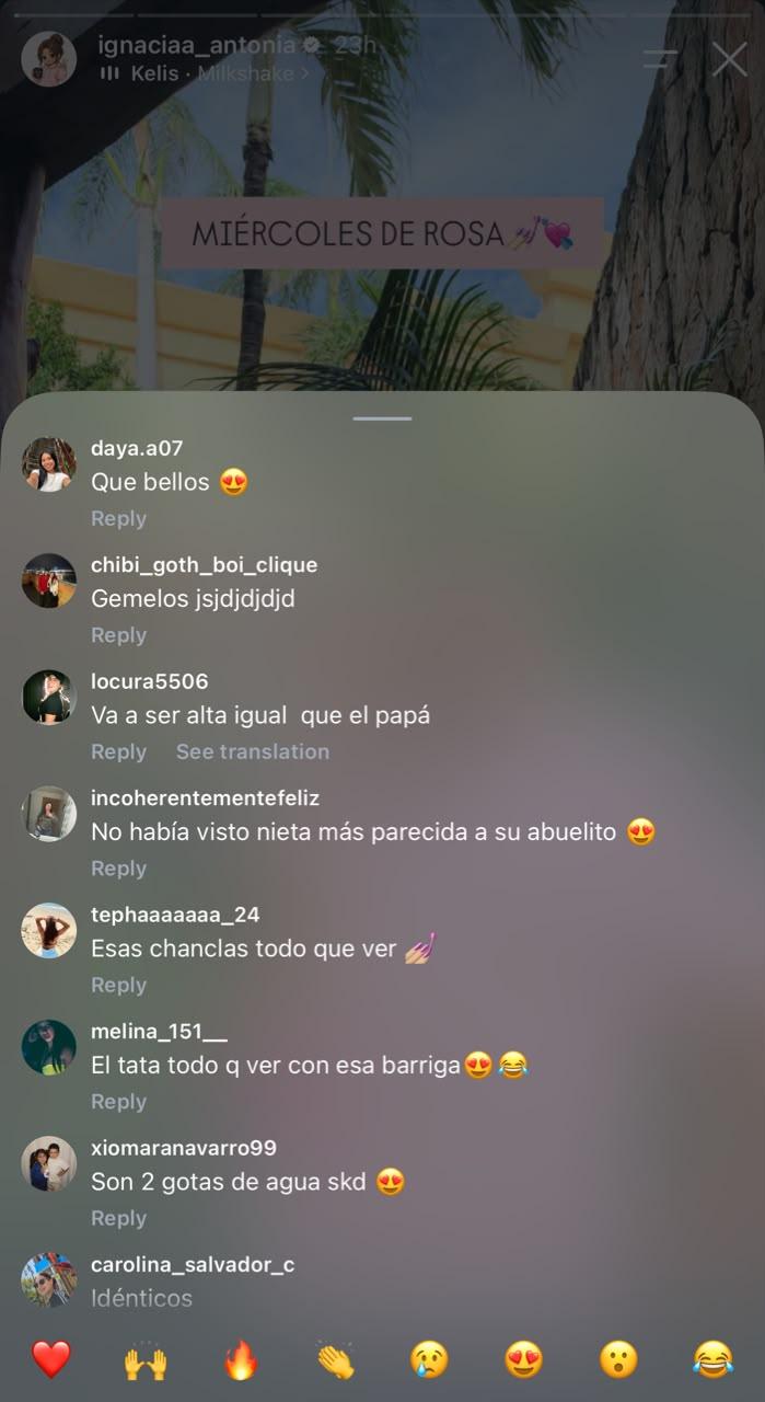 Comentarios en fotos de Ignacia Antonia | Crédito: Instagram @ignaciaa_antonia