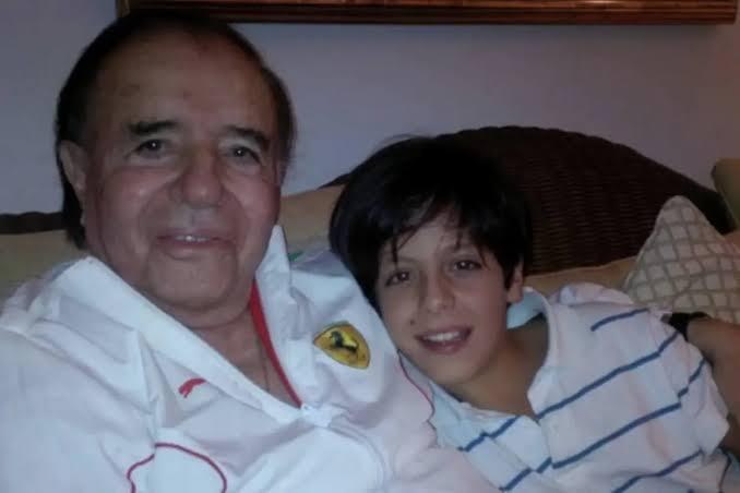 Máximo Menem Bolocco y su padre
