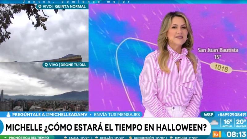 El aviso de Michelle Adam por el tiempo para Halloween