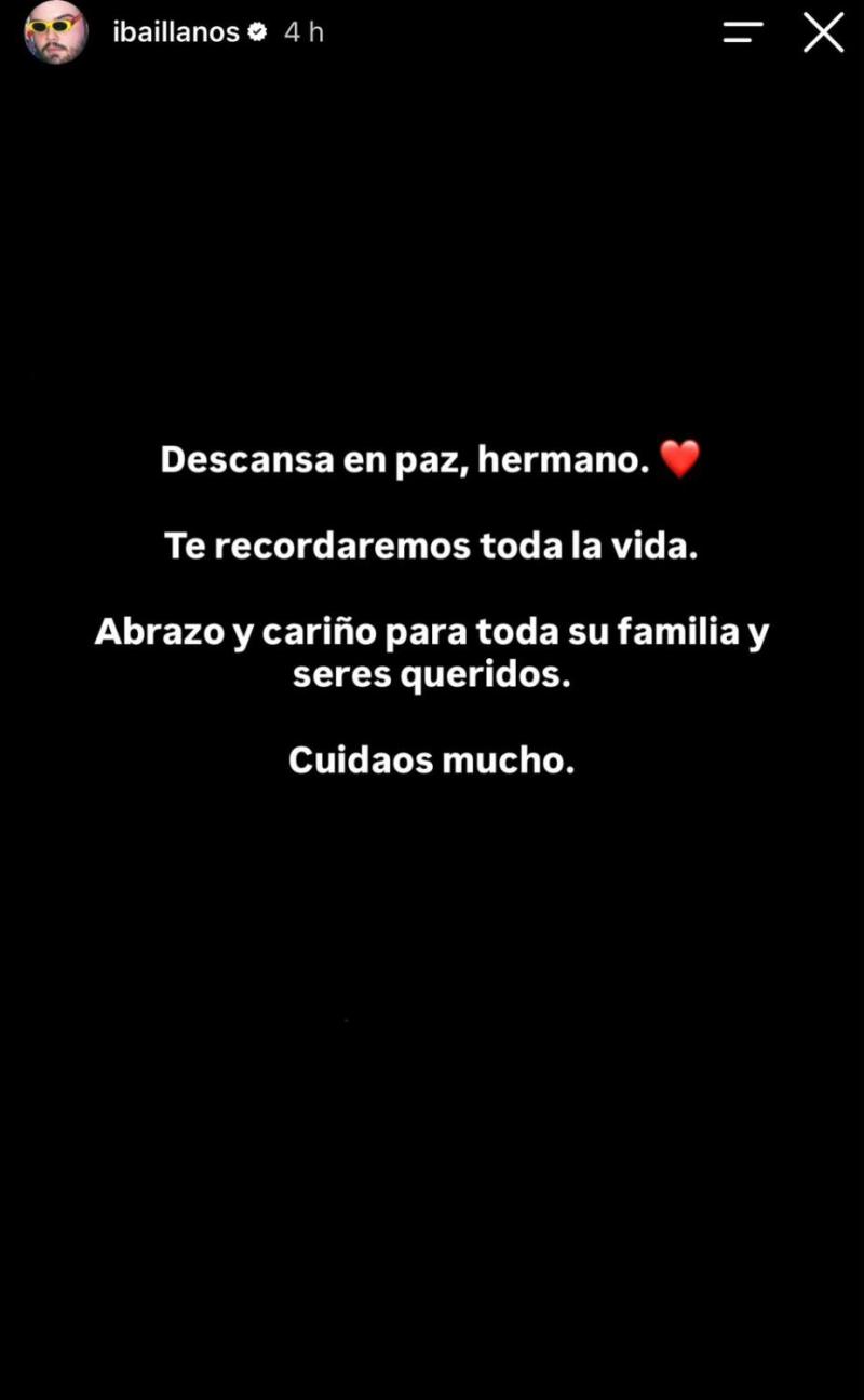 Ibai Llanos lamentó la muerte de El Komanche