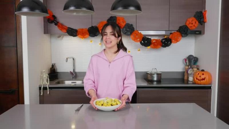 Lorena Salinas preparó ñoquis con forma de calabaza para Halloween / 13C