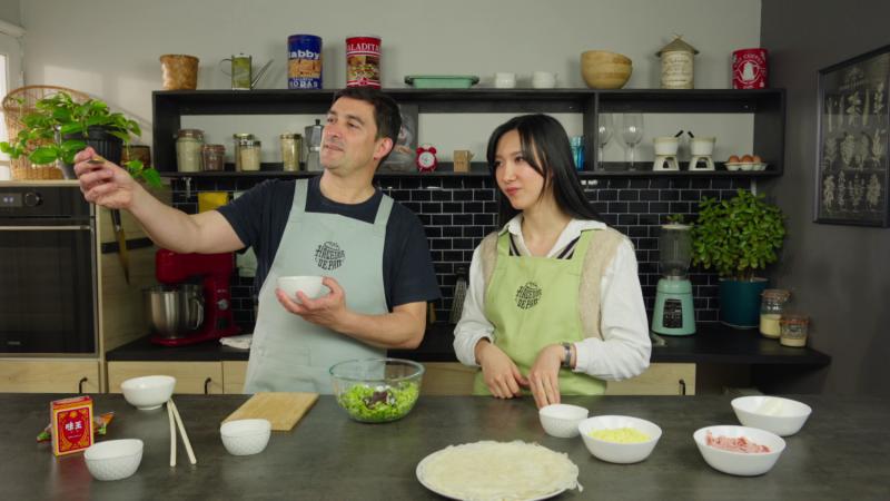 Nico Guzmán y Yingxin He preparan arrollados primavera / 13C