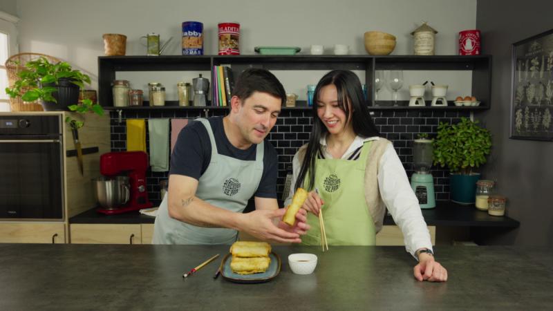 Nico Guzmán y Yingxin He preparan arrollados primavera / 13C