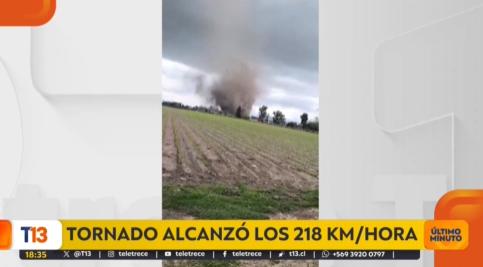 Tornado en Requínoa.