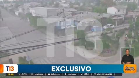 Imágenes exclusivas de T13: tornado en Requínoa.