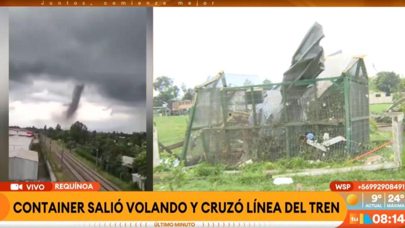 Gimnasio quedó destruido: así quedó colegio tras paso de tornado en Requínoa