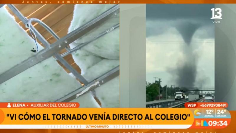 La gran preocupación de Michelle Adam por el tornado en Requínoa