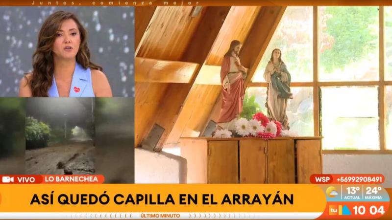 asas y capilla de El Arrayán quedaron repletos de barro por activación de quebradas