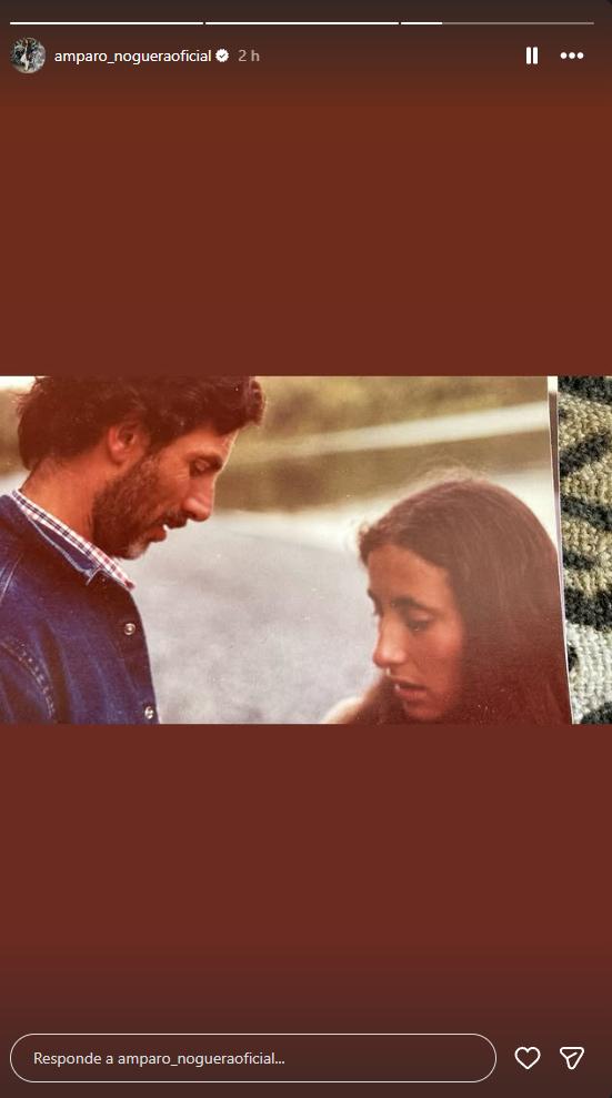 Amparo Noguera recuerda a su padre | Crédito: Instagram @amparo_nogueraoficial
