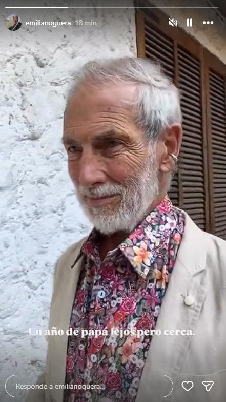 Emilia Noguera recuerda a su padre | Crédito: Instagram @emilianoguera