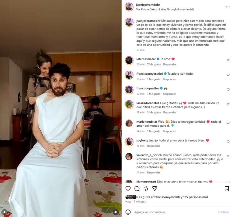 Pareja de Fernanda Salazar revela delicado diagnóstico | Crédito: Instagram @juanjoseramdohr