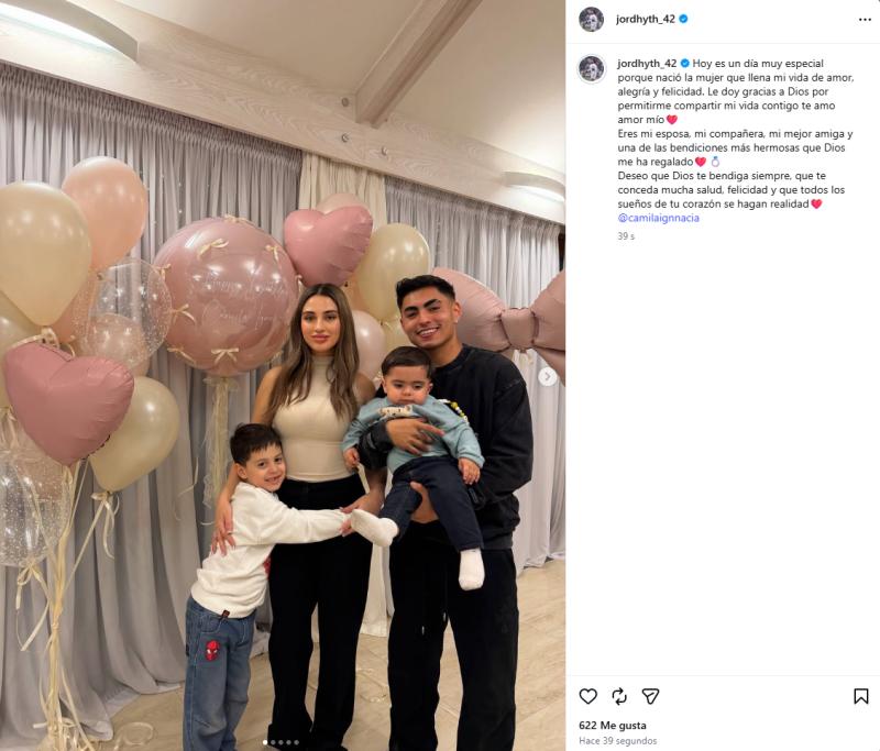 Camila Sepúlveda perdonó infidelidad de Jordhy Thompson | Crédito: Instagram @jordhyth_42
