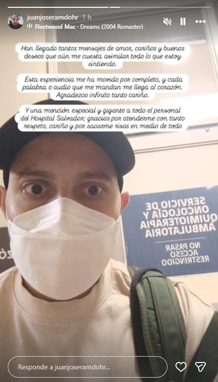 El tratamiento de Juan José Ramdohr: estuvo hospitalizado cerca de un mes y medio | Crédito: Instagram @juanjoseramdohr