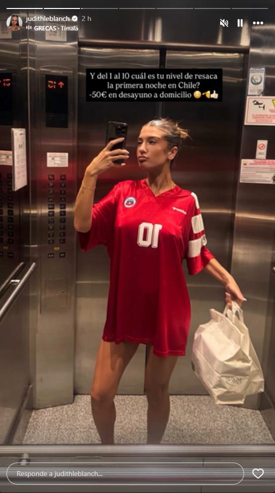 Judith Le Blanc en Chile | Crédito: Instagram @judithleblanch