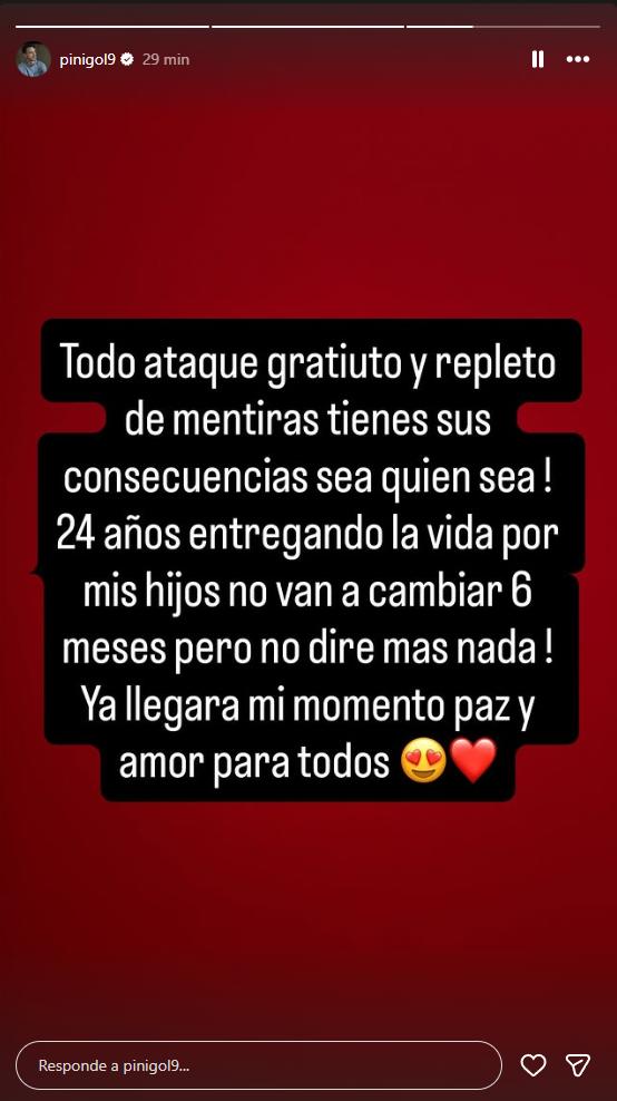 Mauricio Pinilla reaccionó a las declaraciones de Gissella Gallardo en Vértigo | Crédito: Instagram @pinigol9