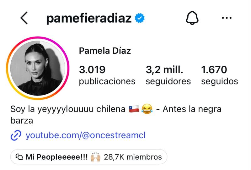 Instagram - Pamela Díaz