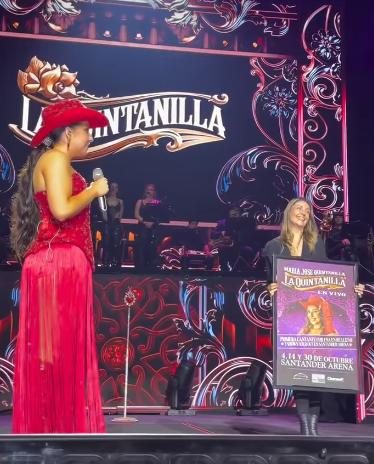 Fue reconocida en su último concierto - Instagram @mjqoficial