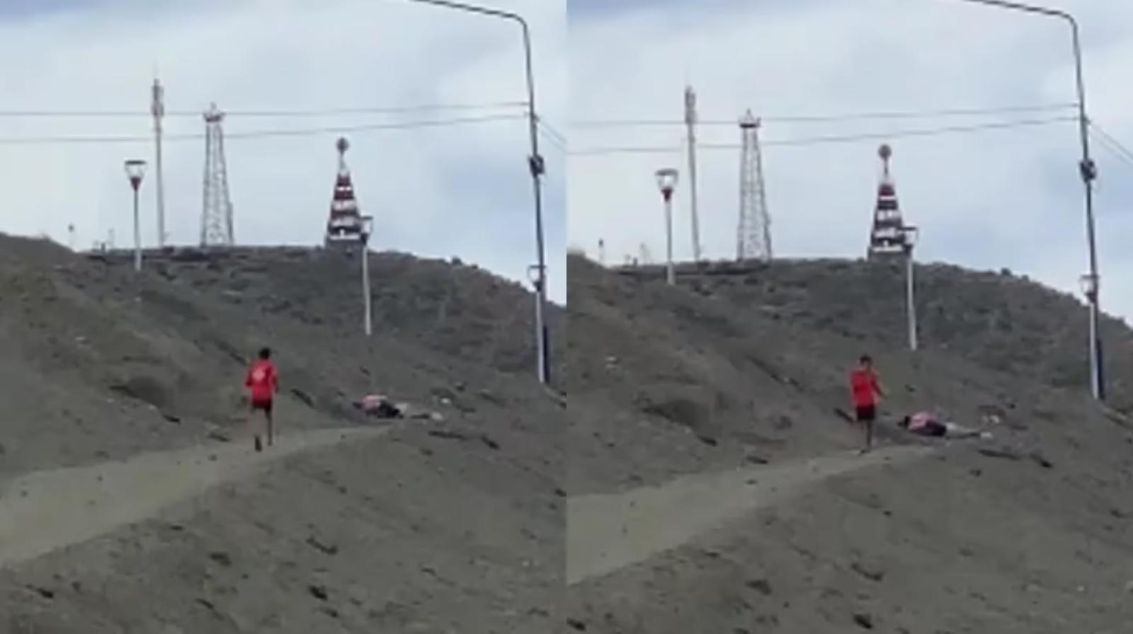 Joven creyó que pareja estaba herida, pero se acercó y vio que estaban teniendo relaciones