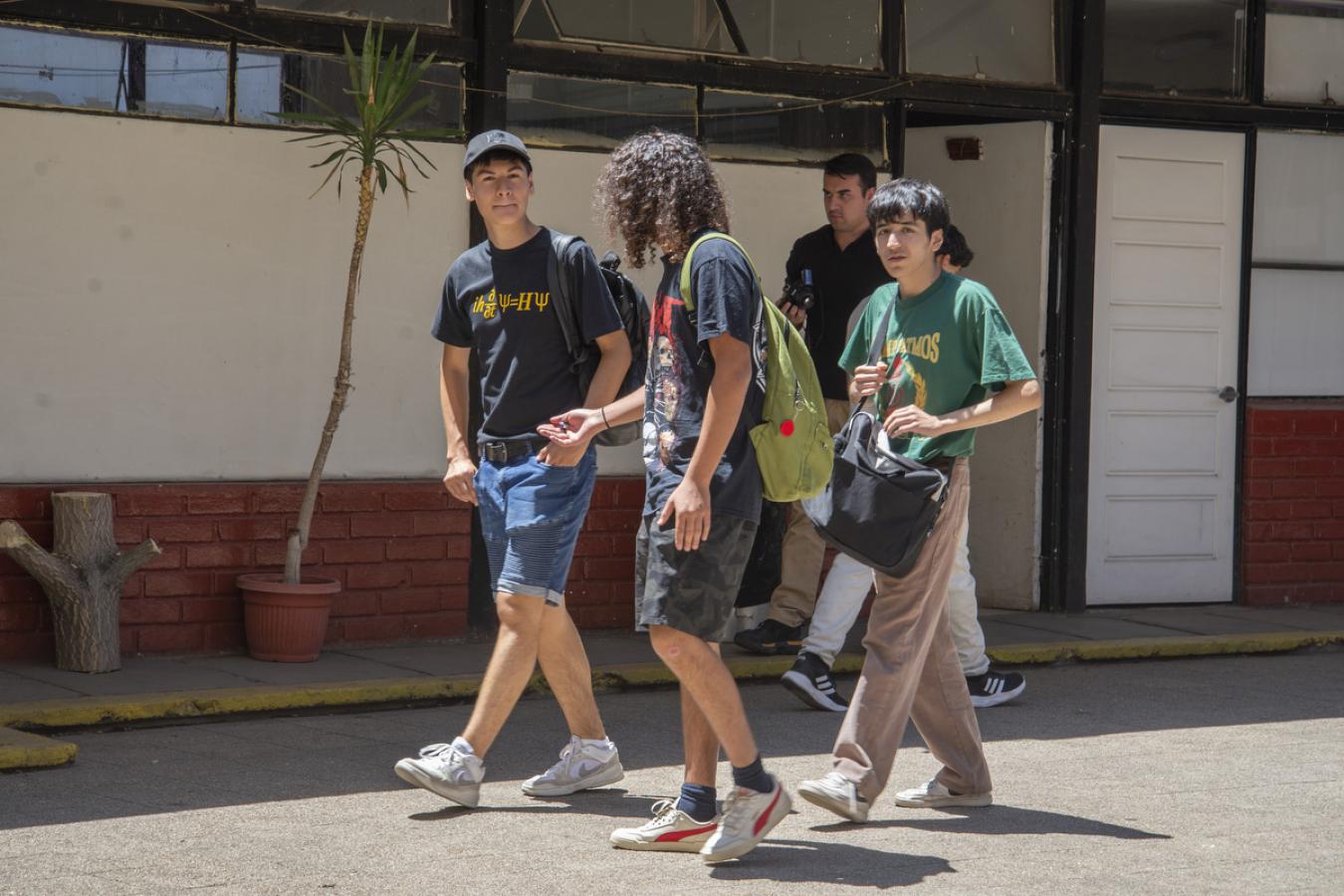 Estudiantes en el recreo
