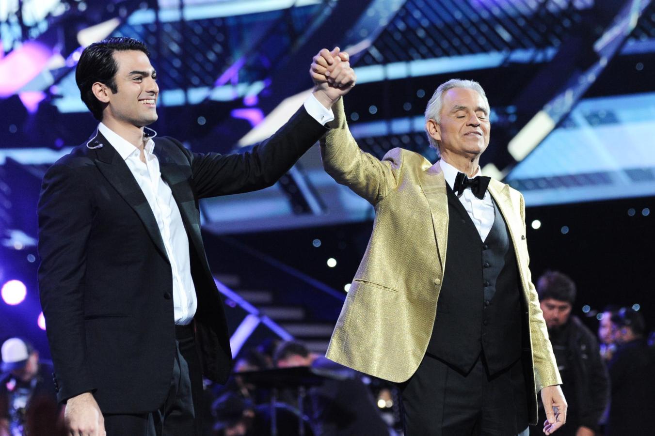 Andrea Bocelli y su hijo Matteo