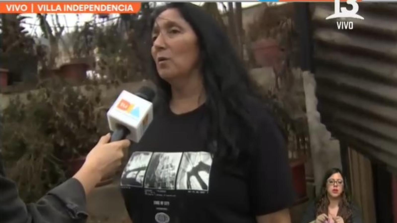 "Fue como una bomba atómica": Vecina relató los crudos instantes que vivió Villa Independencia en incendios