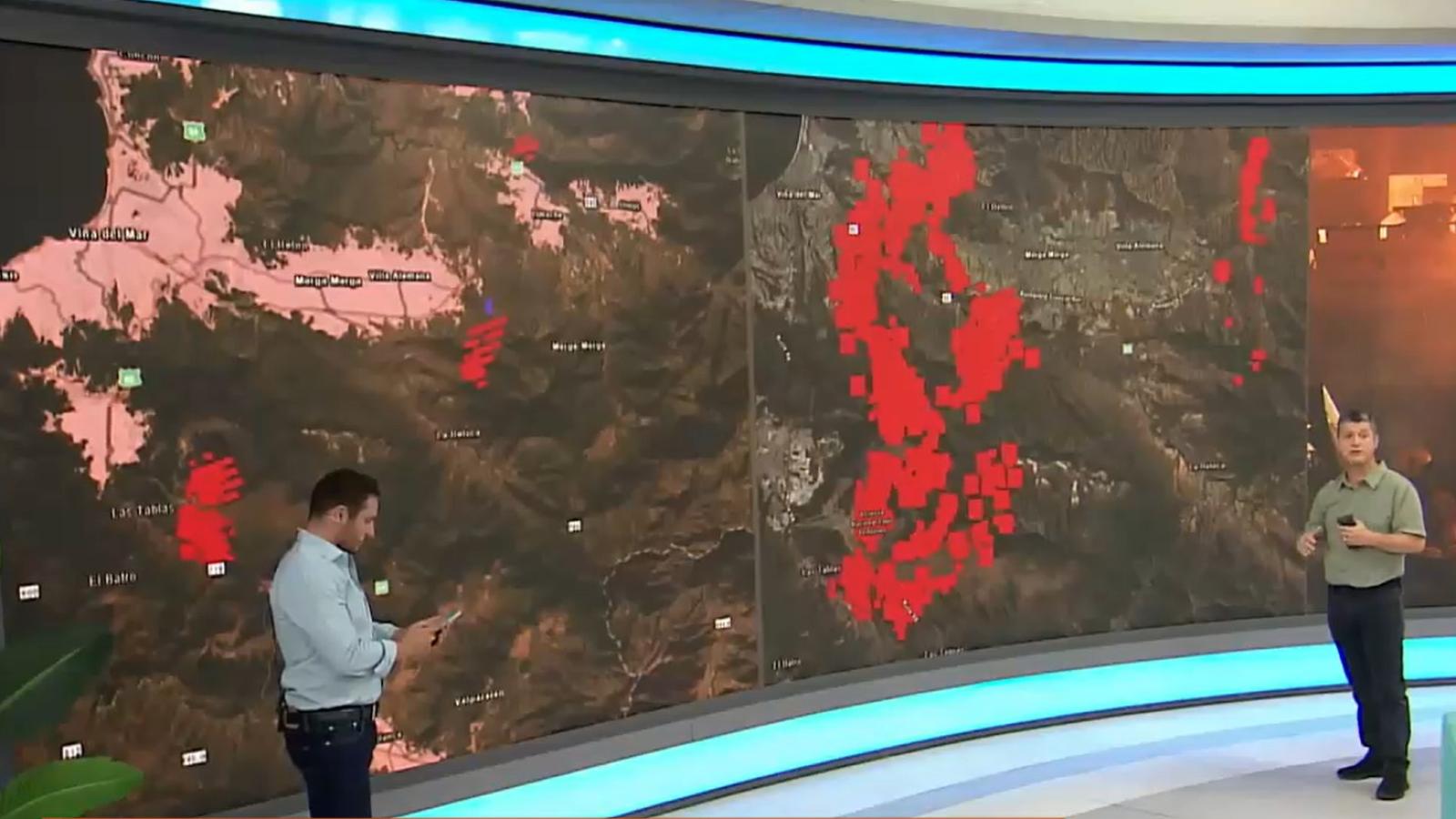 "Entre Estadio Nacional y el aeropuerto": experto confirmó que incendio de Santiago pudo abarcar gran parte de Santiago