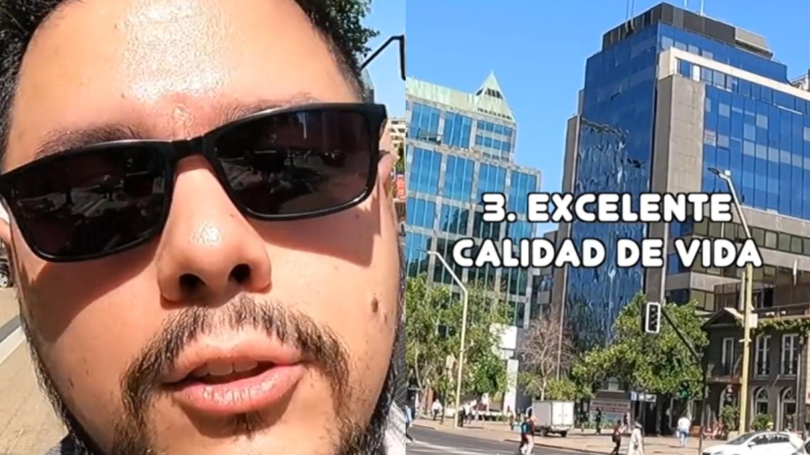 Venezolano maravillado con Chile - TikTok