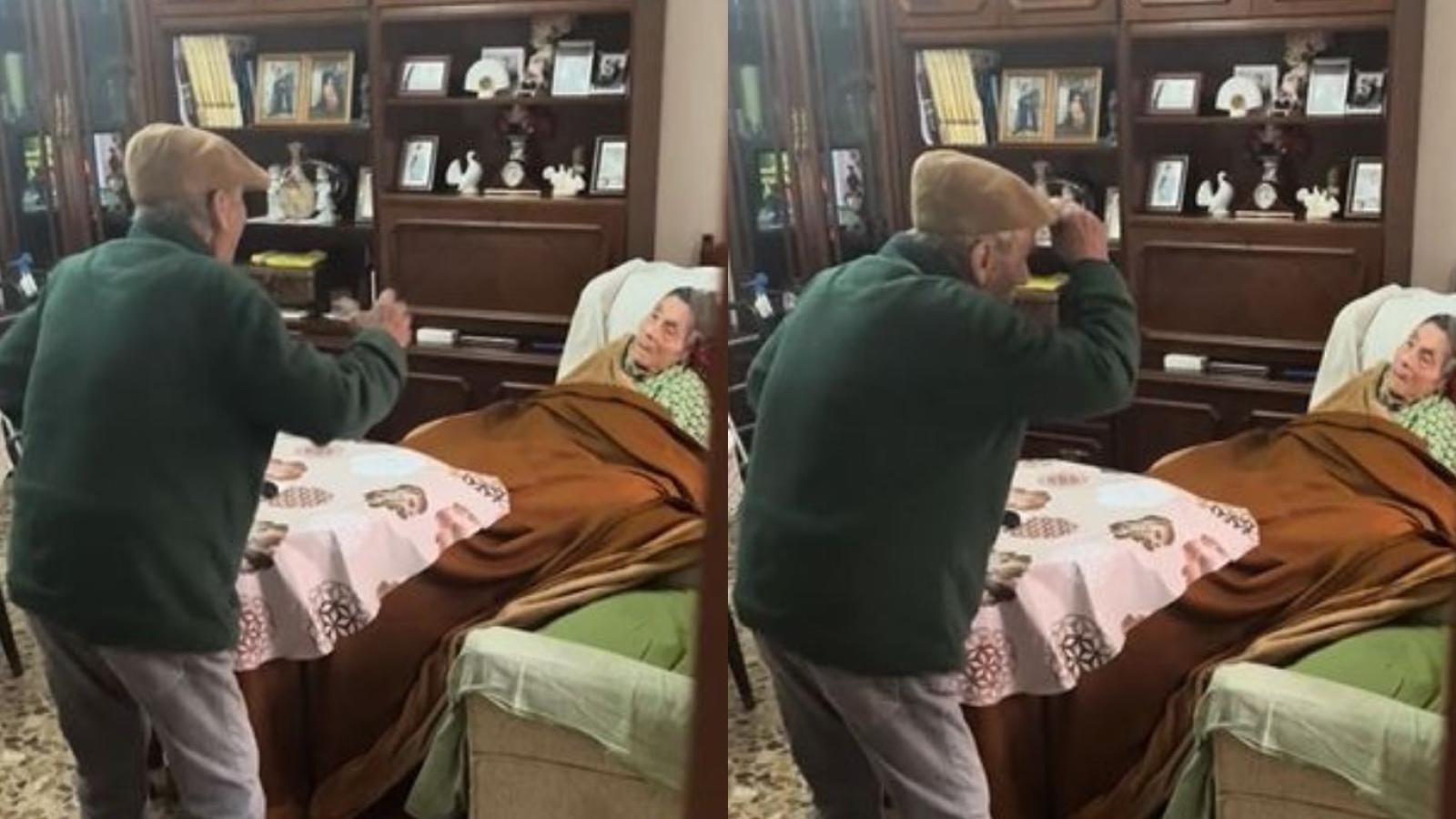 Adulto mayor enternece las redes sociales